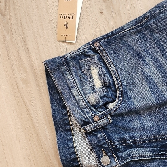 Polo Ralph Lauren men's Classic-Fit Distressed Jeans size 36 waist 32 length - Picture 7 of 11